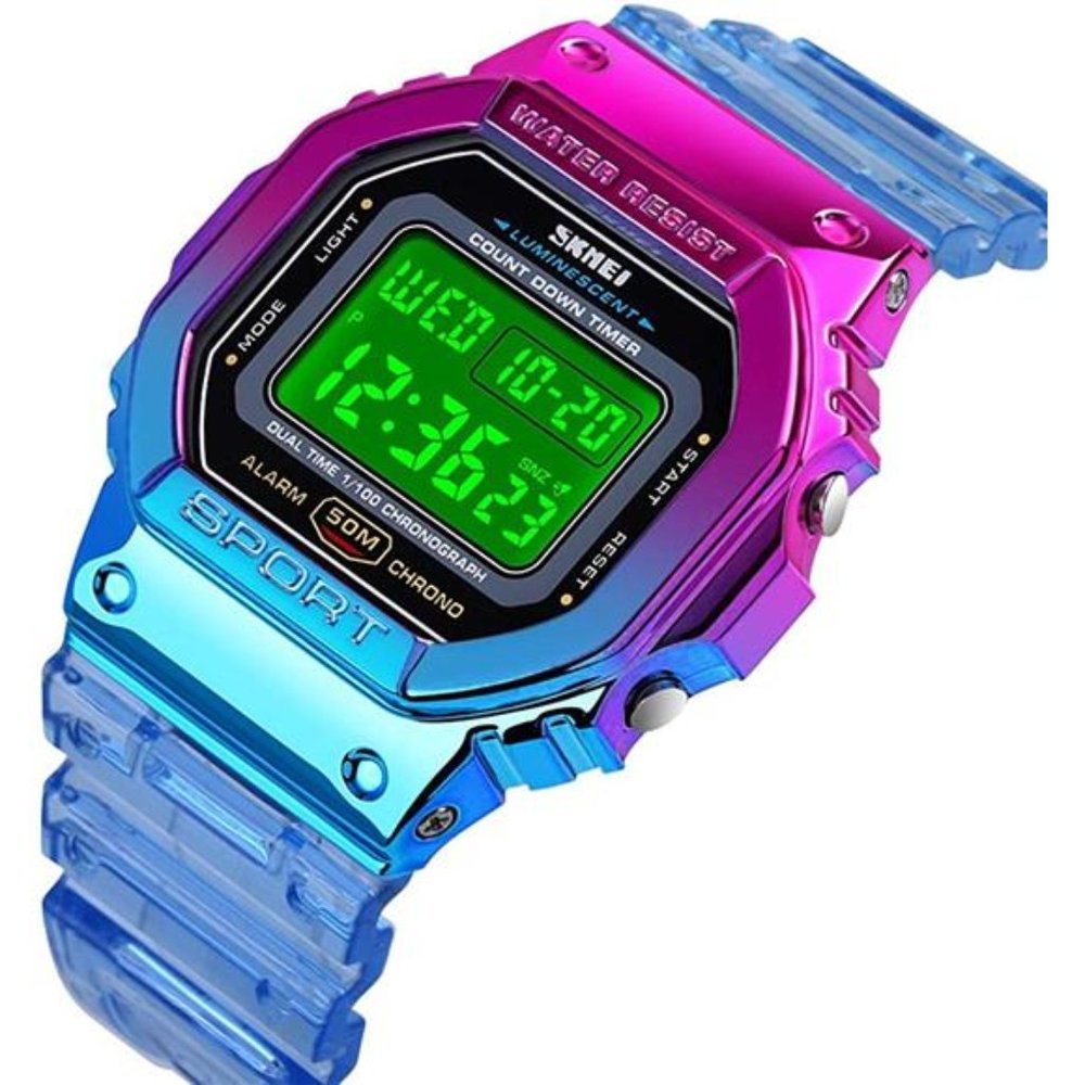 Sport Digital Multi-Function Transparent Women Me… - image 2